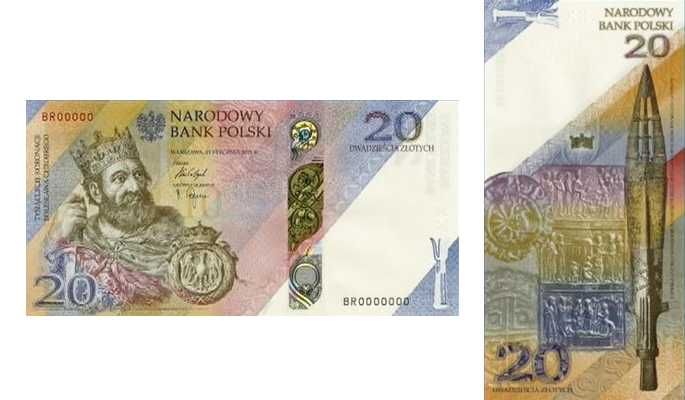 20zł Tysiąclecie koronacji Bolesława Chrobrego Banknot NBP
