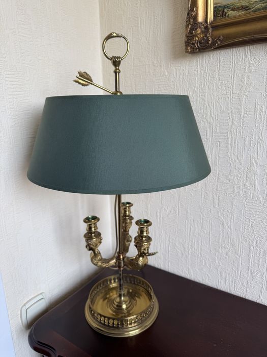 Антикварна бронзова лампа. Іспанія свечи светильник