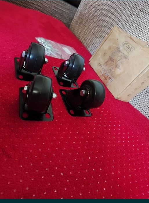 Kółka do wózka-czarne kółka do mebli