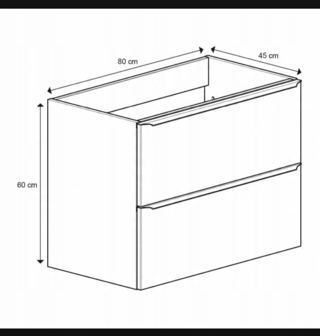 Szafka pod umywalkę 80x45