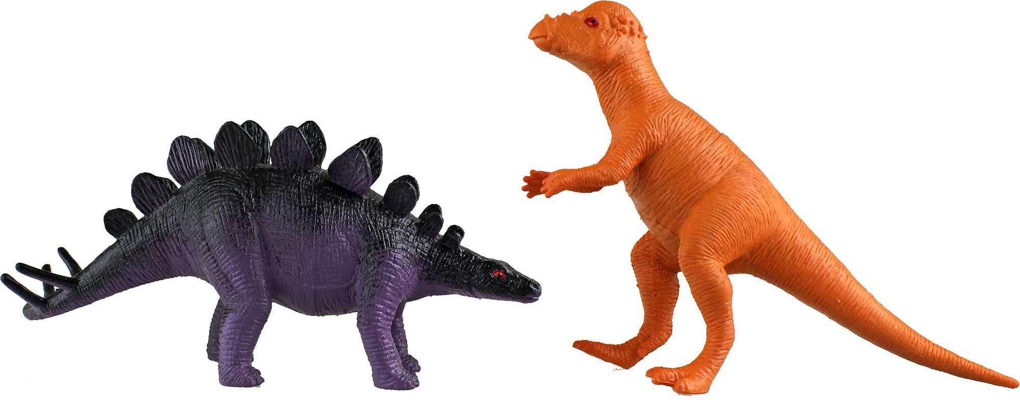 Dinozaury figurki 6 szt. guma, NOWE (wys. 13 cm)