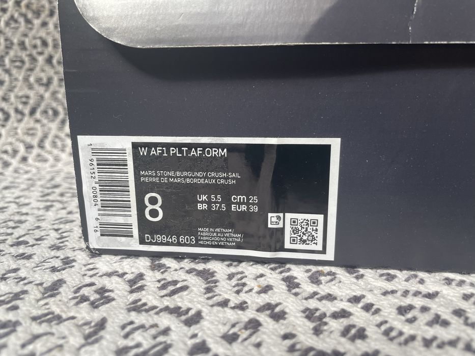 Кеди Nike Air Force 1 PLT.AF.ORM , 39 розмір