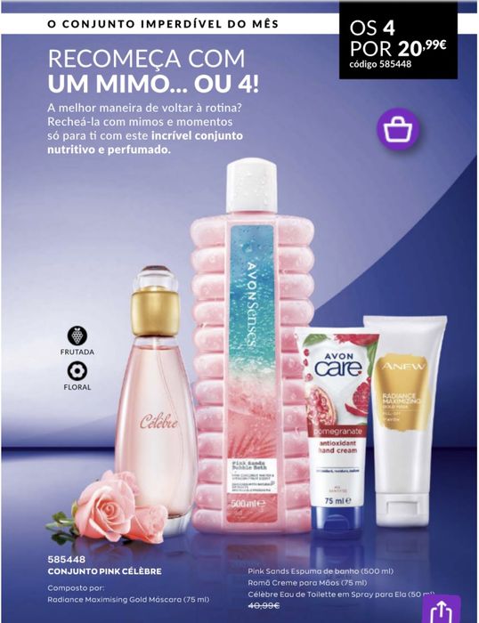 Produtos de beleza, corpo e cabelo Avon