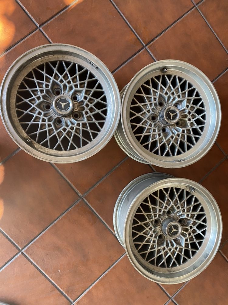 3 jantes  15” 5x112 bbs mahle mercedes w123 w201 oz msw classicos vw