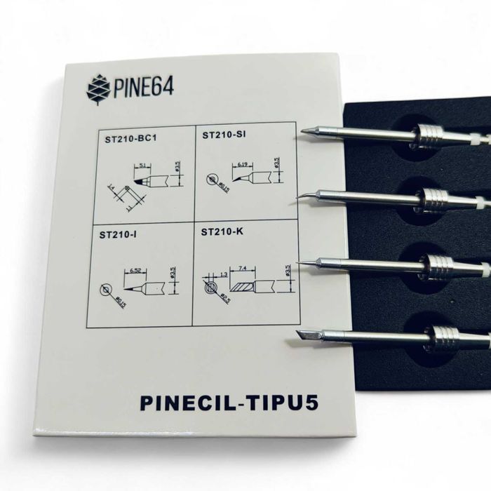 Жала Pinecil Pine64 TIPU5 (Micro) / TIPS3 (Gross) / TIPS4 (Fine)