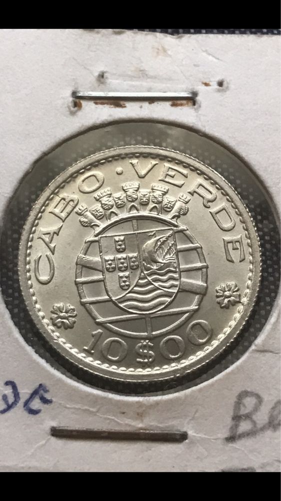 Moeda de prata de Cabo Verde soberba