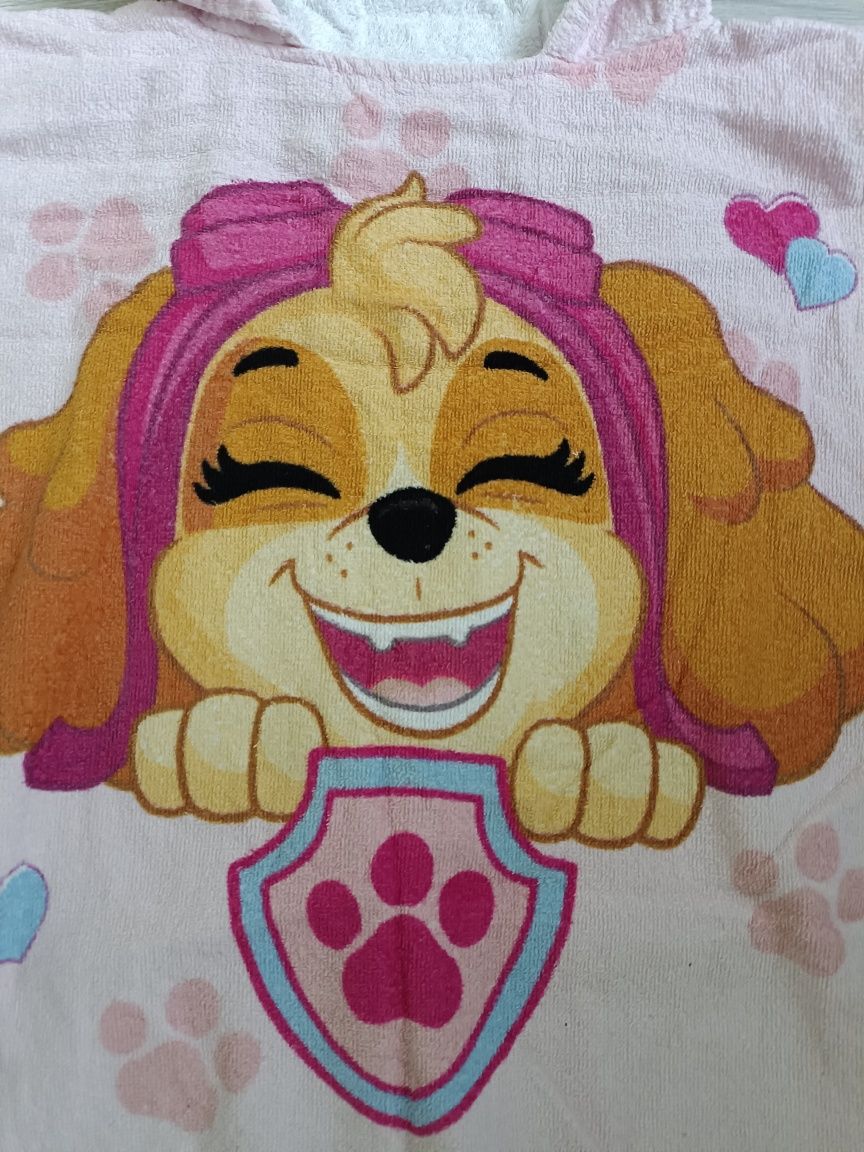 Ponczo z kapturem basen Psi Patrol ręcznik kąpielowy Paw Patro Sky Eve