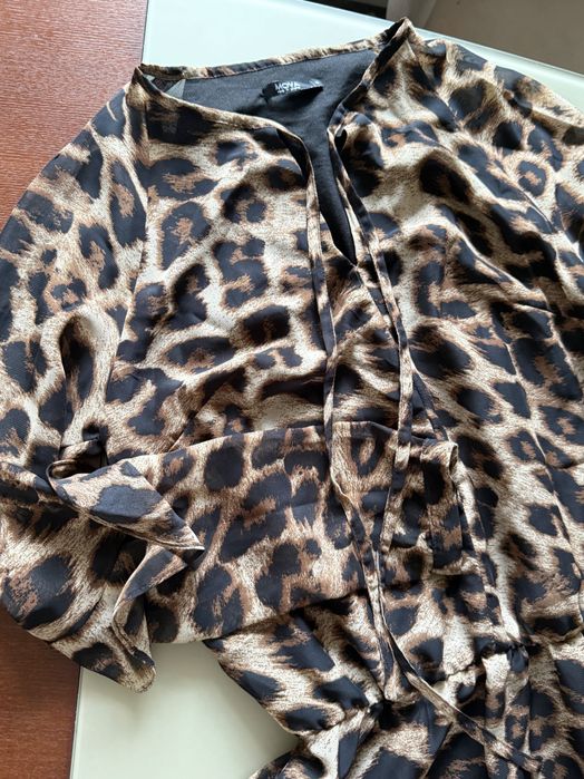 Сукня плаття літнє леопард принт нове S M