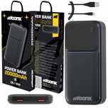 Moonx Powerbank 20000 Mah 10W 2X Usb Szybki Mocny + Kabel Usb