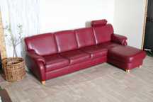 Sofa skórzana kanapa narożnik elektryczna z funkcją relax