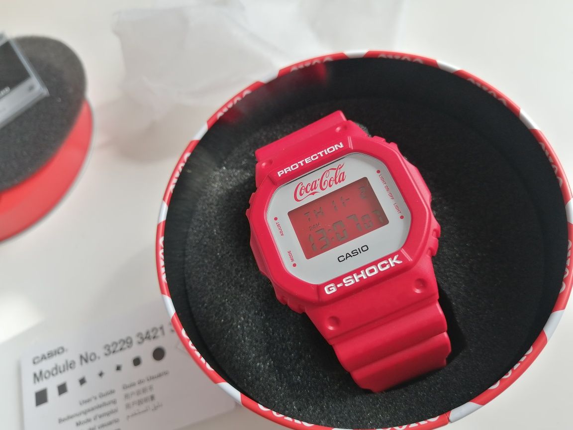 НОВЫЕ Часы casio Limited Edition coke Coca Cola Red White лимитка 5600