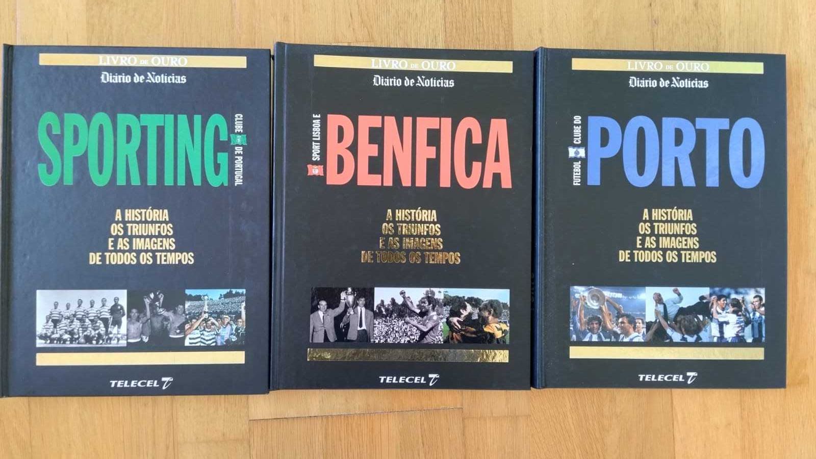 Coleção Livro de Ouro Benfica Porto e Sporting