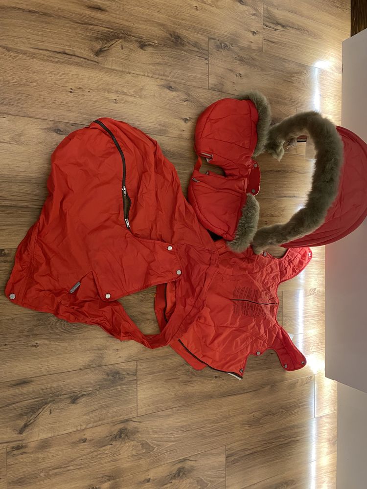 Зимовий комплект Червоого кольору Stokke Xplory Winter Kit