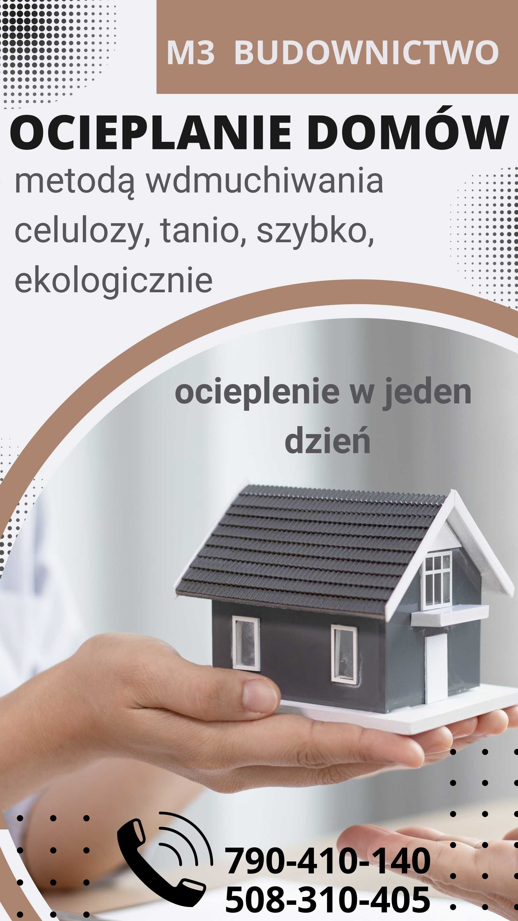 CELULOZA do ociepleń izolacja ocieplenie dachu stropu