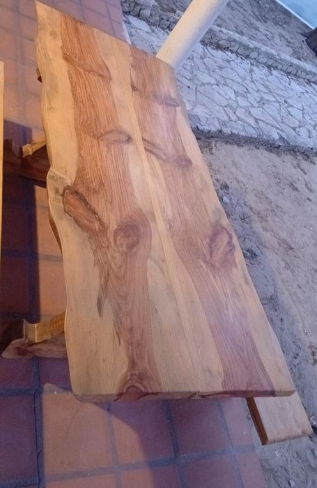 Mesa em madeira maciça, 2000x900 mm