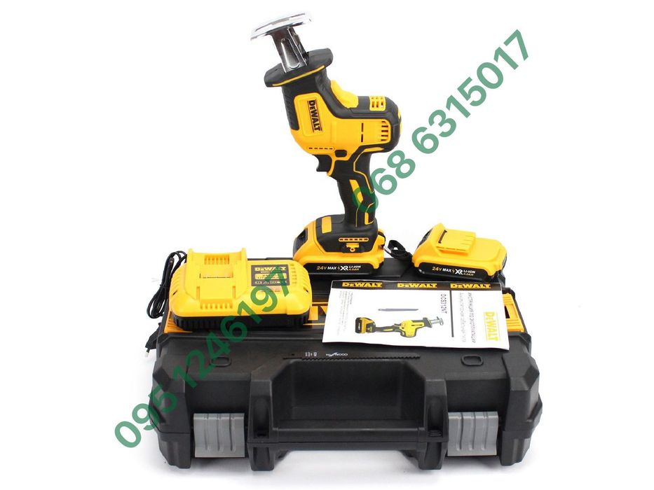 Аккумуляторная шабельная пила DeWalt DCS312NT 24V 4Ah 3300 об/мин