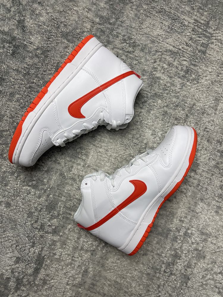 Nike Dunk High White Red 38.5 *NOWE*