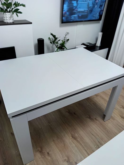 Stół 80x120 biały - rozsuwany