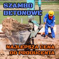 Zbiornik betonowy na Deszczówkę Wodę Szambo betonowe szamba PRODUCENT