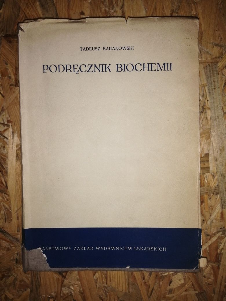 Podręcznik biochemii Baranowski PRL kolekcja