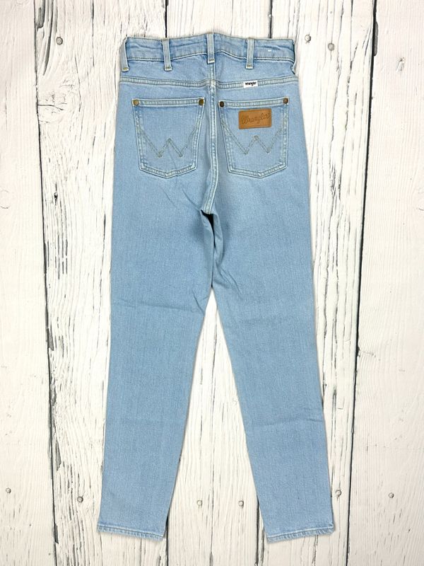 Wrangler Retro Skinny Jeansy Rurki Damskie Wysoki Stan r. W24 L32