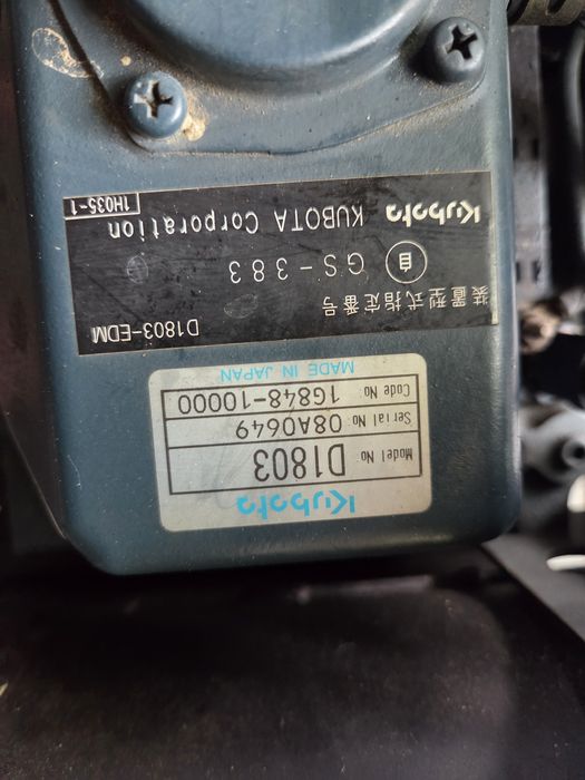 Silnik spalinowy Kubota D1803 kosiarka traktorek minikoparka