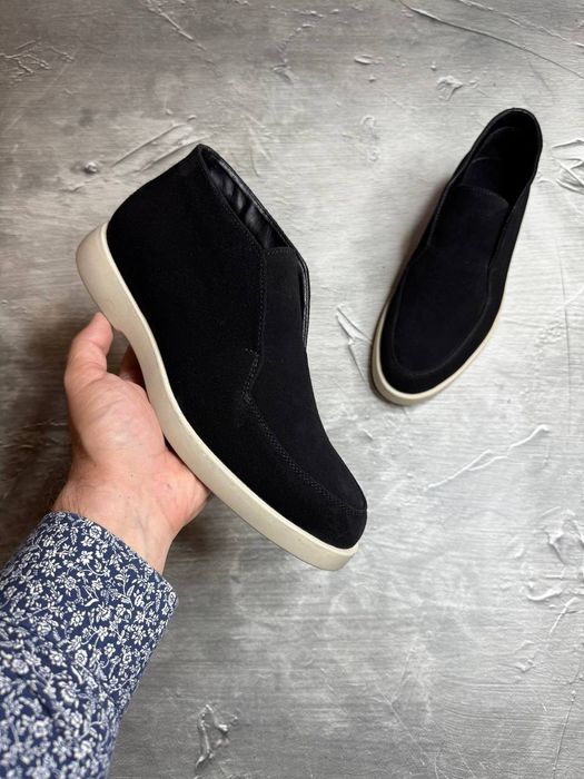 Ботинки Зимние Замшевые мужские LORO PIANA Bottle! ЗАМША+ БАЙКА!