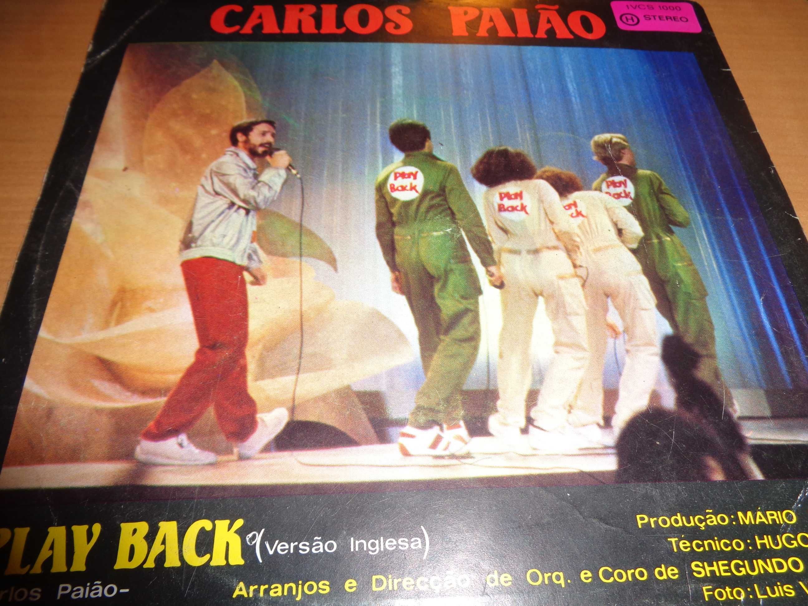 Disco Vinil Single Carlos Paião Play Back Oferta do Envio