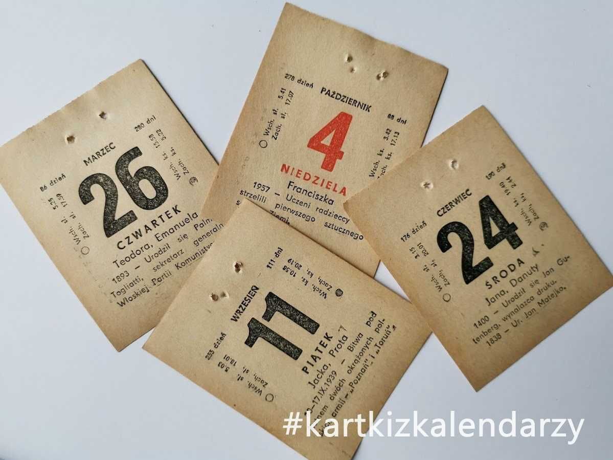 Kartka z kalendarza 1964