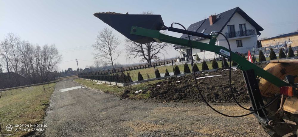 Ładowacz z łyżką lub widłami, transport cała Polska