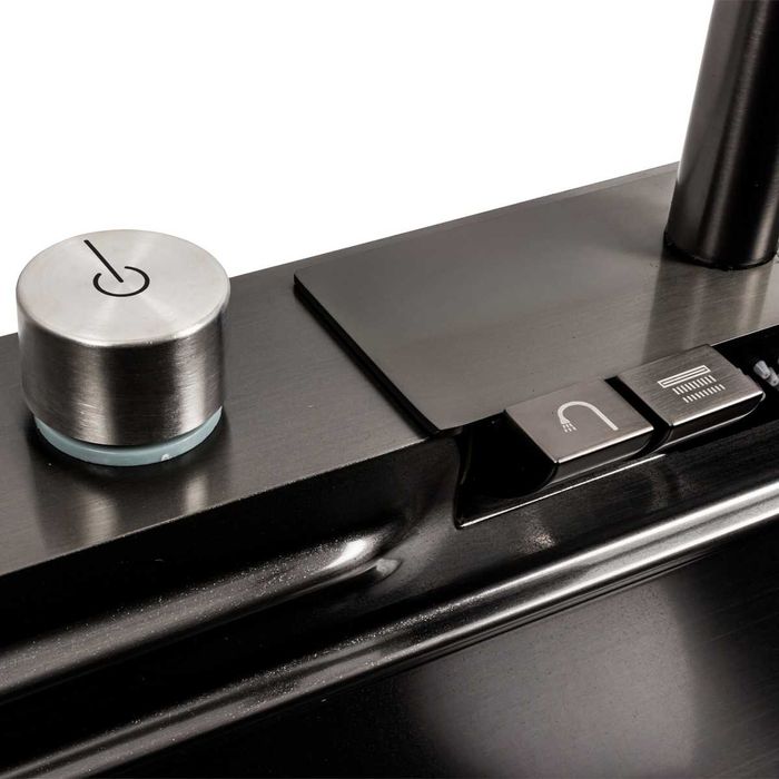 Мийка кухонна з водоспадом, дозатором,