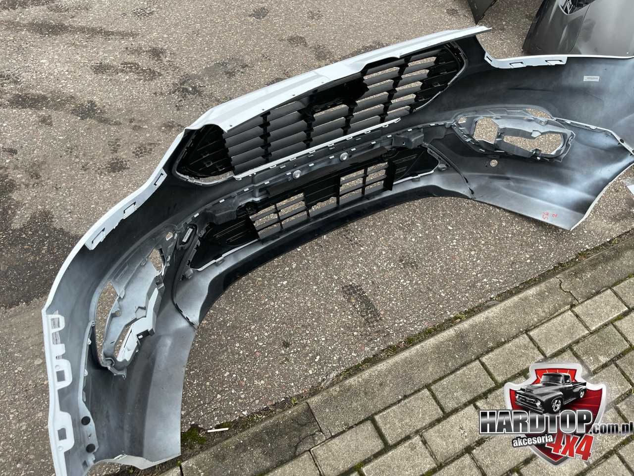 Zderzak Grill Ford Transit Custom 2018+ Przód Nowy Lift  Biały Chrom
