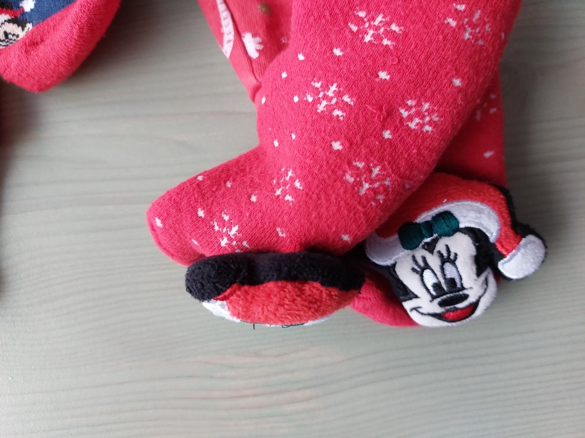Zestaw dres świąteczny Myszka Mickey i Minnie 86/92