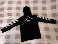 Тепла зимова кофта (худі) OFF WHITE