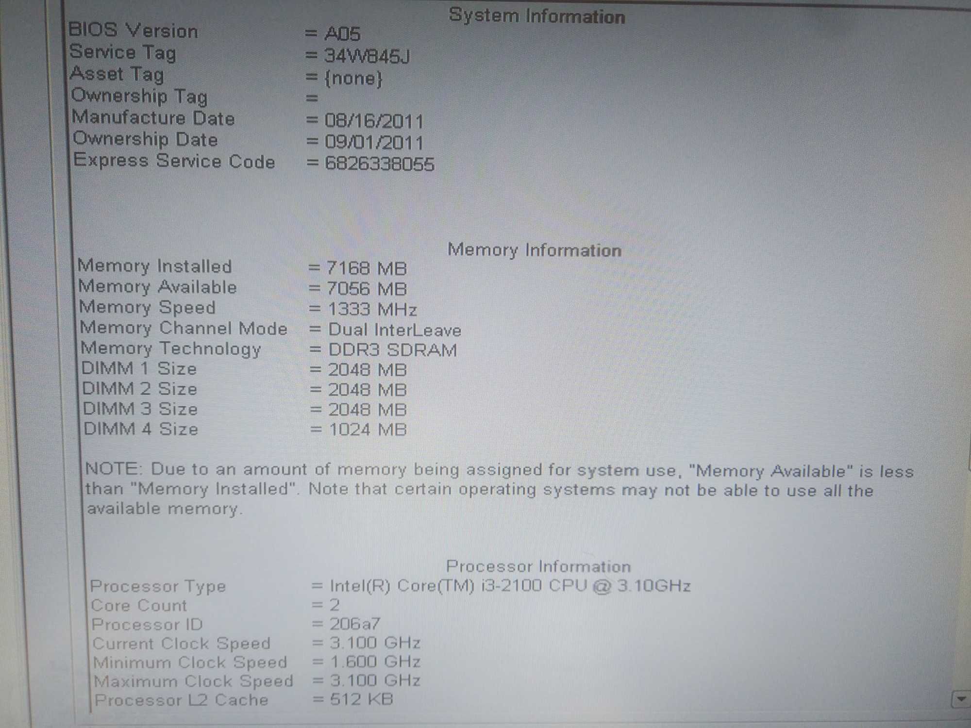 Системный блок Dell optiplex 790 Intel Core i3 (3ГГц), 8 ГБ DDR3,