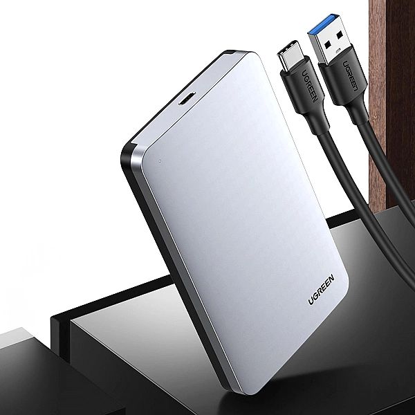 Kieszeń Ugreen CM300, 70499 na dysk twardy 2,5'' SATA 3.0/6Gbps - szar