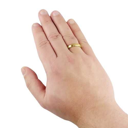 Śliczna Para Złotych Obrączek Ślubnych Błyszcząca Cyrkonia KO21