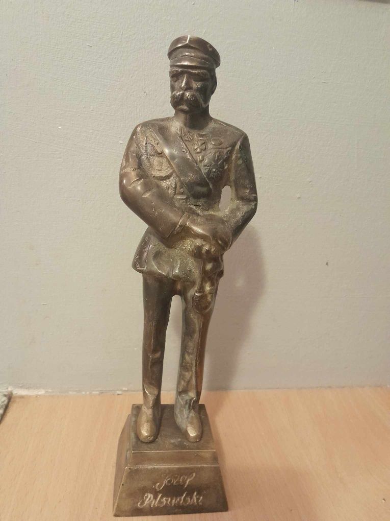 Józef Piłsudski. Figura. Mosiądz. Marszałek