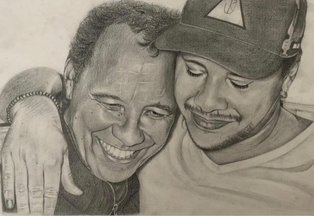 Desenhos a carvao personalizados
