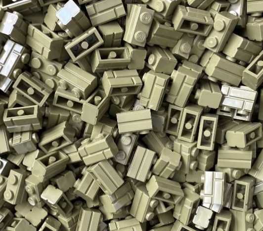 Lego 98283  Brick 1x2 Murek Oliwkowy 100 szt. Nowe PROMOCJA !!!