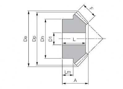 Koła stożkowe z aluminium precyzyjne, zęby proste