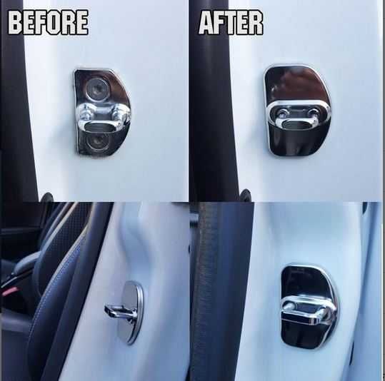 4x ochraniacze zamka drzwi samochodu - Renault Captur