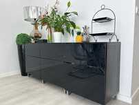 Móvel Aparador Besta IKEA 180x74x41 Preto