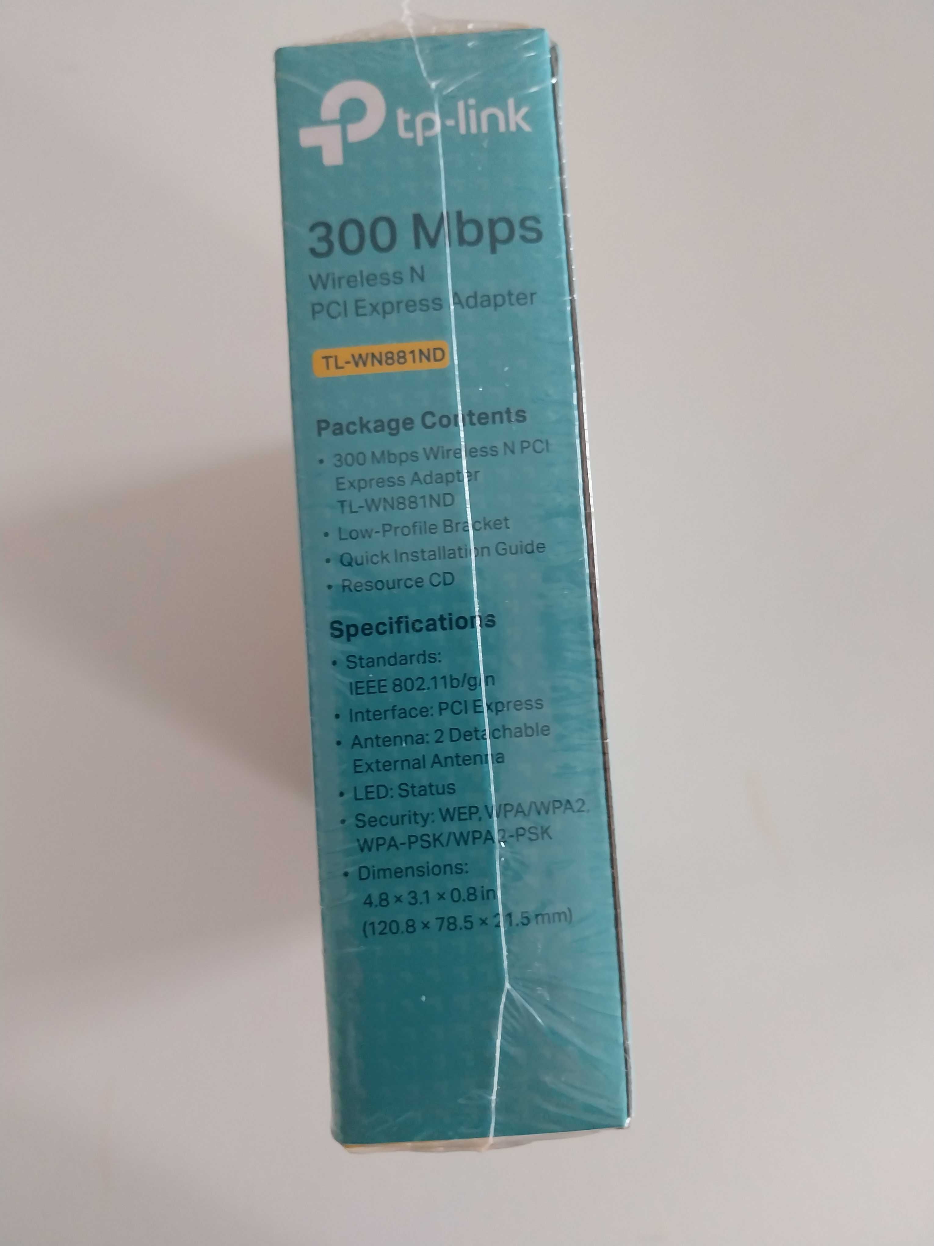Placa rede Wi-Fi TP-Link, Interna PCI (Nova Selada)