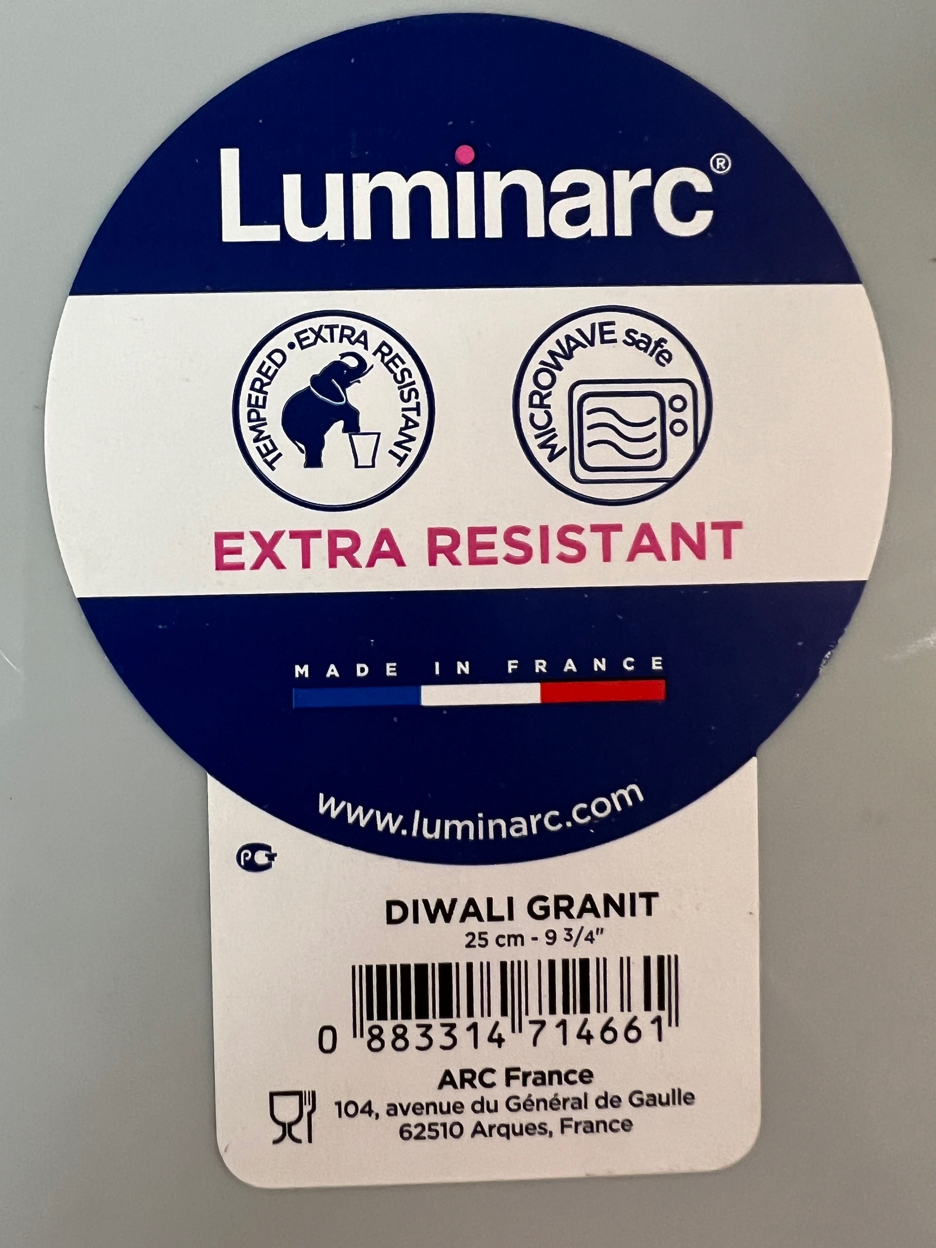 Тарілка обідня Luminarc Diwali Granit, 25 см