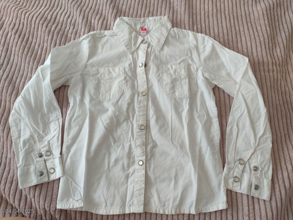 Biała bluzka koszula 122