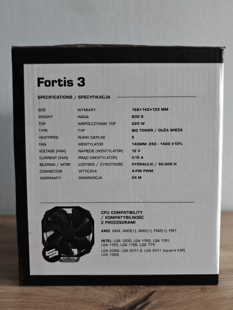 Chłodzenie procesora SPC Fortis 3