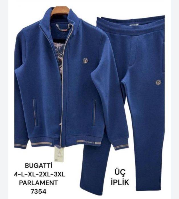 Бугатті 2xl- 3xl утеплений спортивний костюм