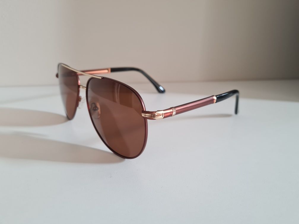 Nowe Męskie Okulary Przeciwsłoneczne Polaryzacyjne UV400 Brąz Solano