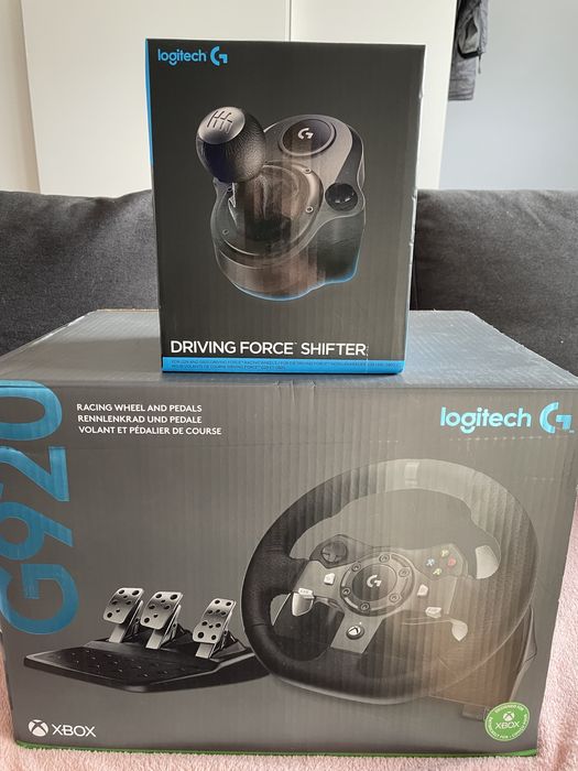 Kierownica Logitech G920 /Pedały logitech/Shifter logitech